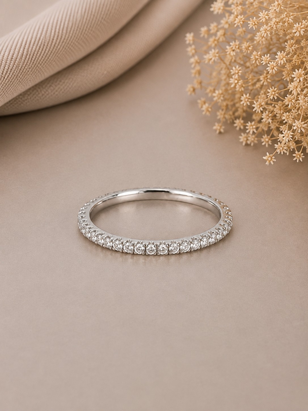 Classic Silver Eternity Band